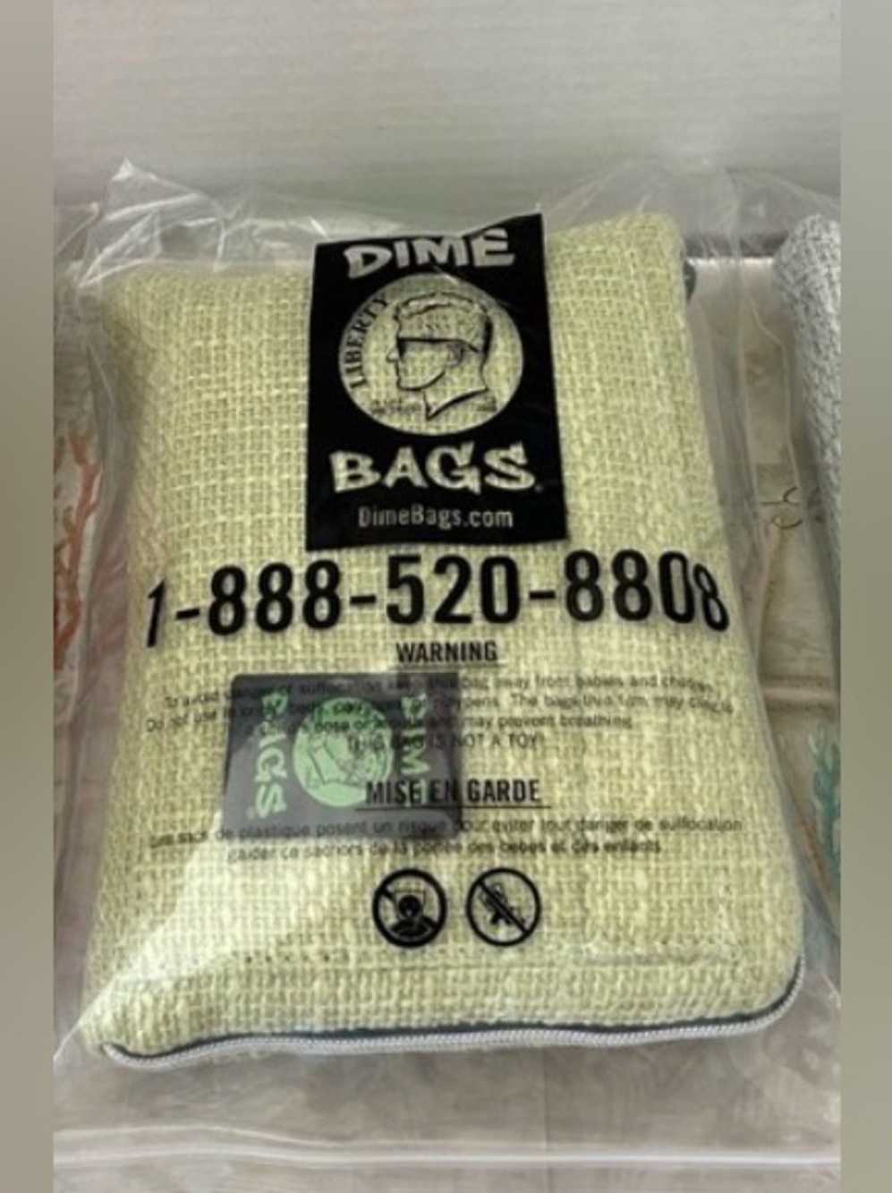 Dime Bags Brand 10” Padded Pouch LIGHT GREEN